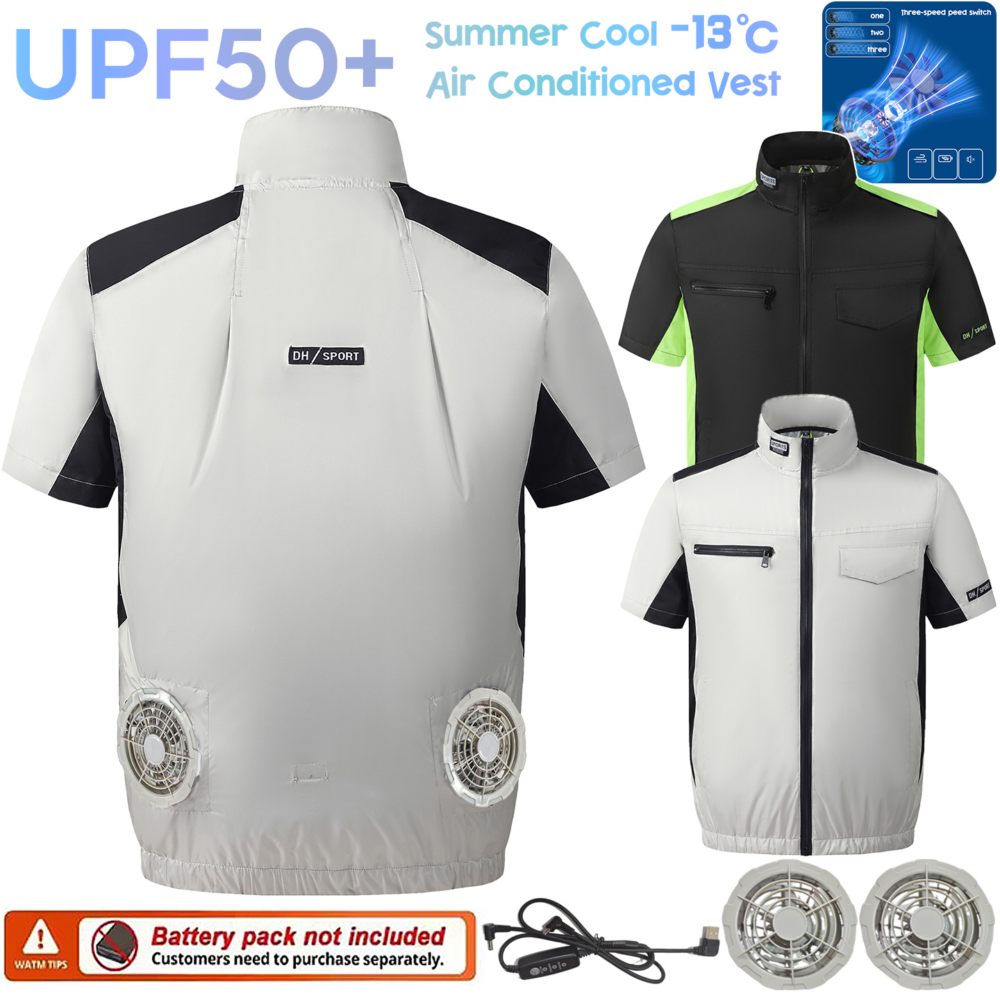 Жилет с вентиляторами для охла – обзор и цена Fishing Vest Jacket