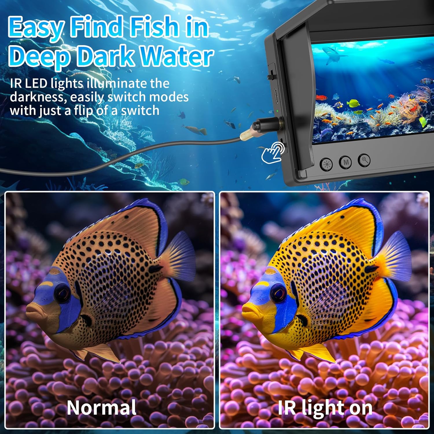 Подводная камера для рыбалки с – обзор и цена Underwater Fishing Camera