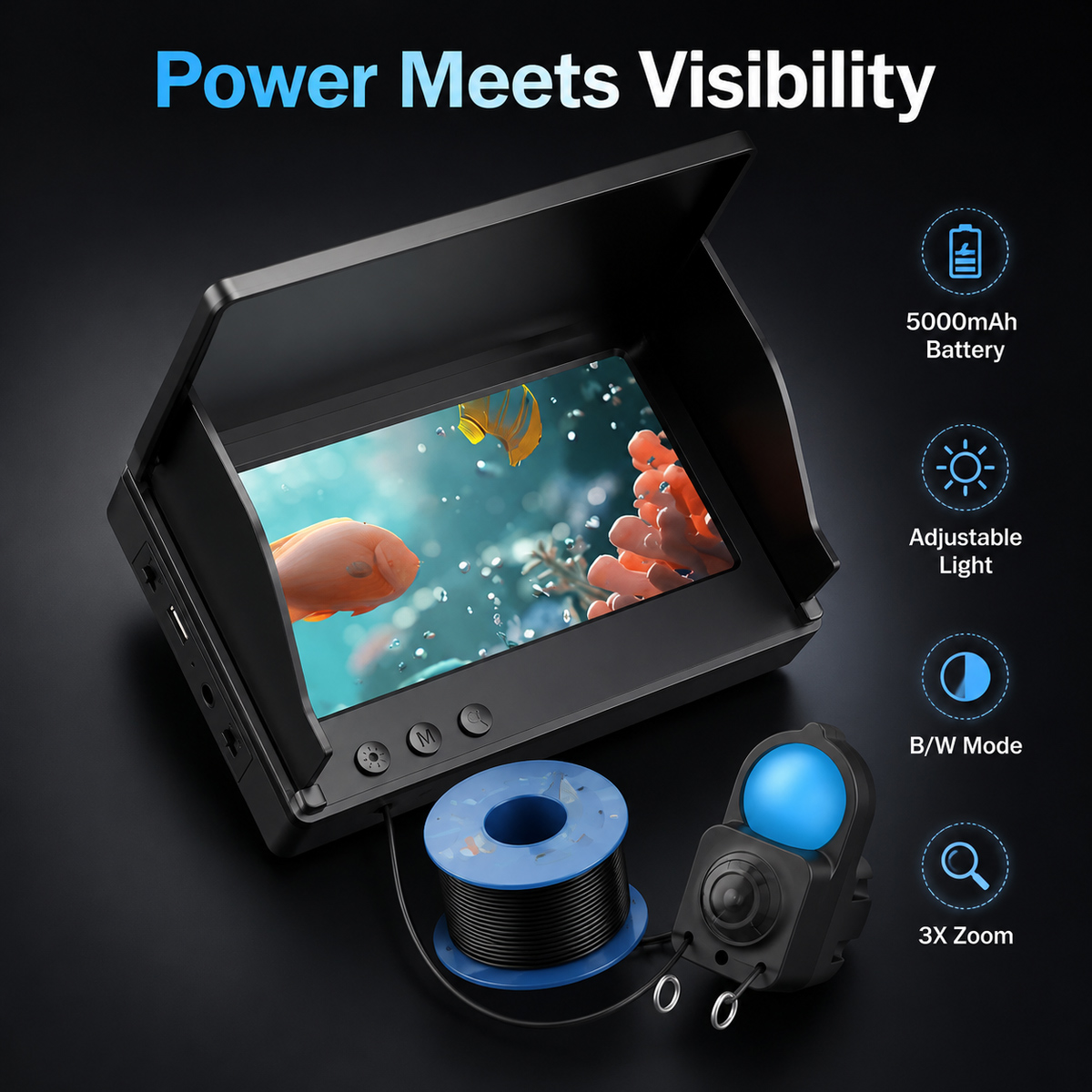 Подводная HD-камера для рыбалк – обзор и цена Underwater Fishing Camera